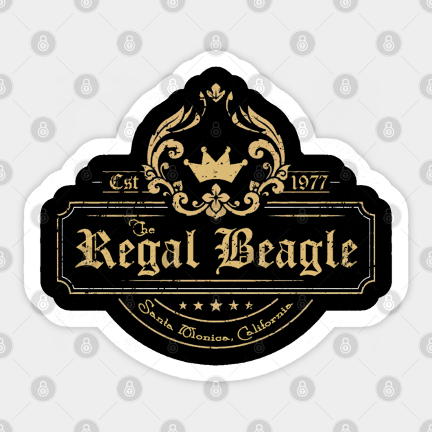 The Regal Beagle From Three's Company Threes Company Sticker